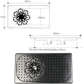 Pitcher Rinser, Espresso Rinser, Drain and Drip Tray, Stainless Steel Sink Bar Glass Rinser, Cup Washer
